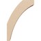 Ekena Millwork 3-inch W x 8-inch D x 12-inch H Thorton Rough Cedar Woodgrain TimberThane Knee Brace, Primed BRCUR03X08X12THRRCPR - alternate 6